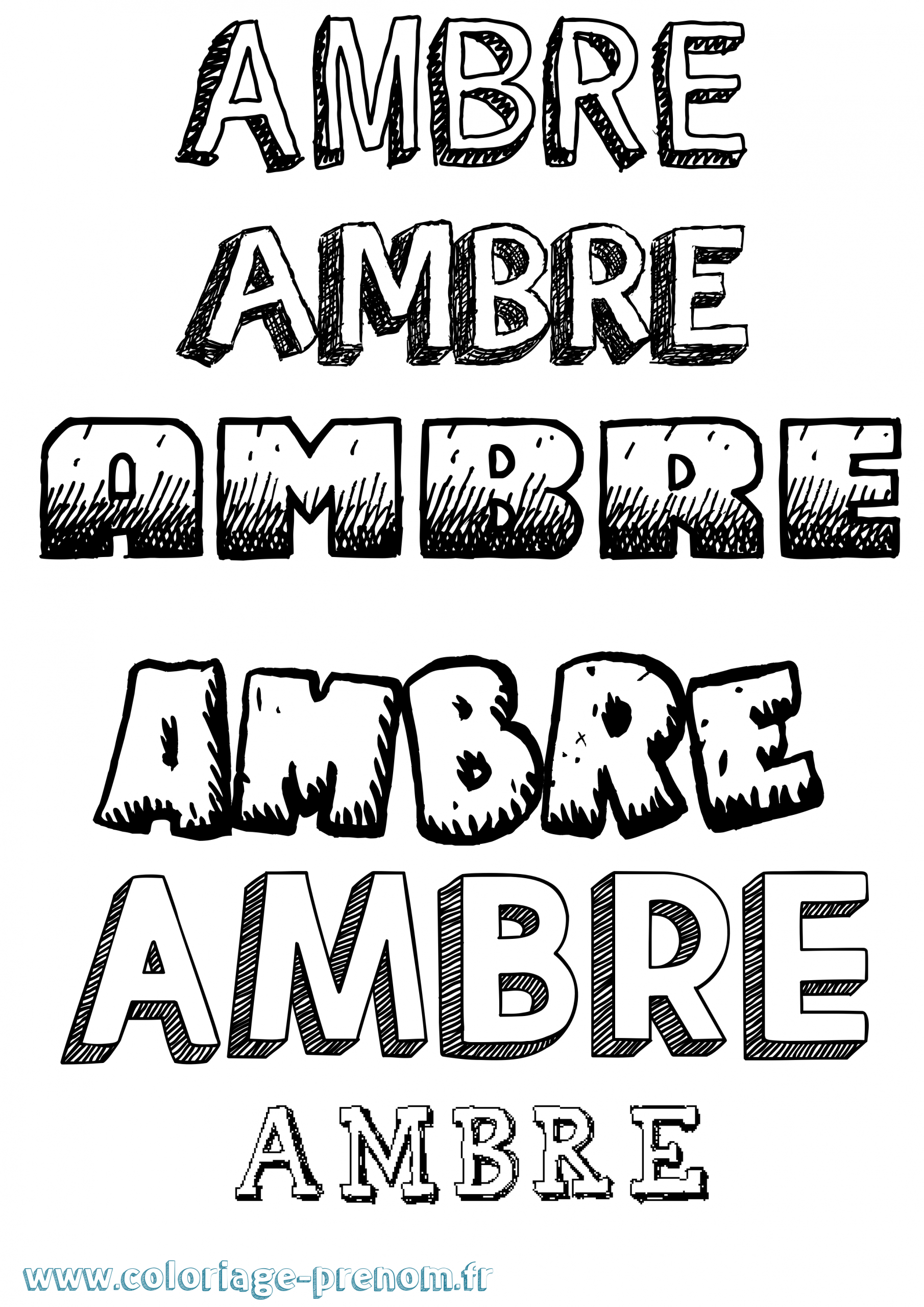 Coloriage Du Prénom Ambre : À Imprimer Ou Télécharger intérieur Coloriage Effet Or,