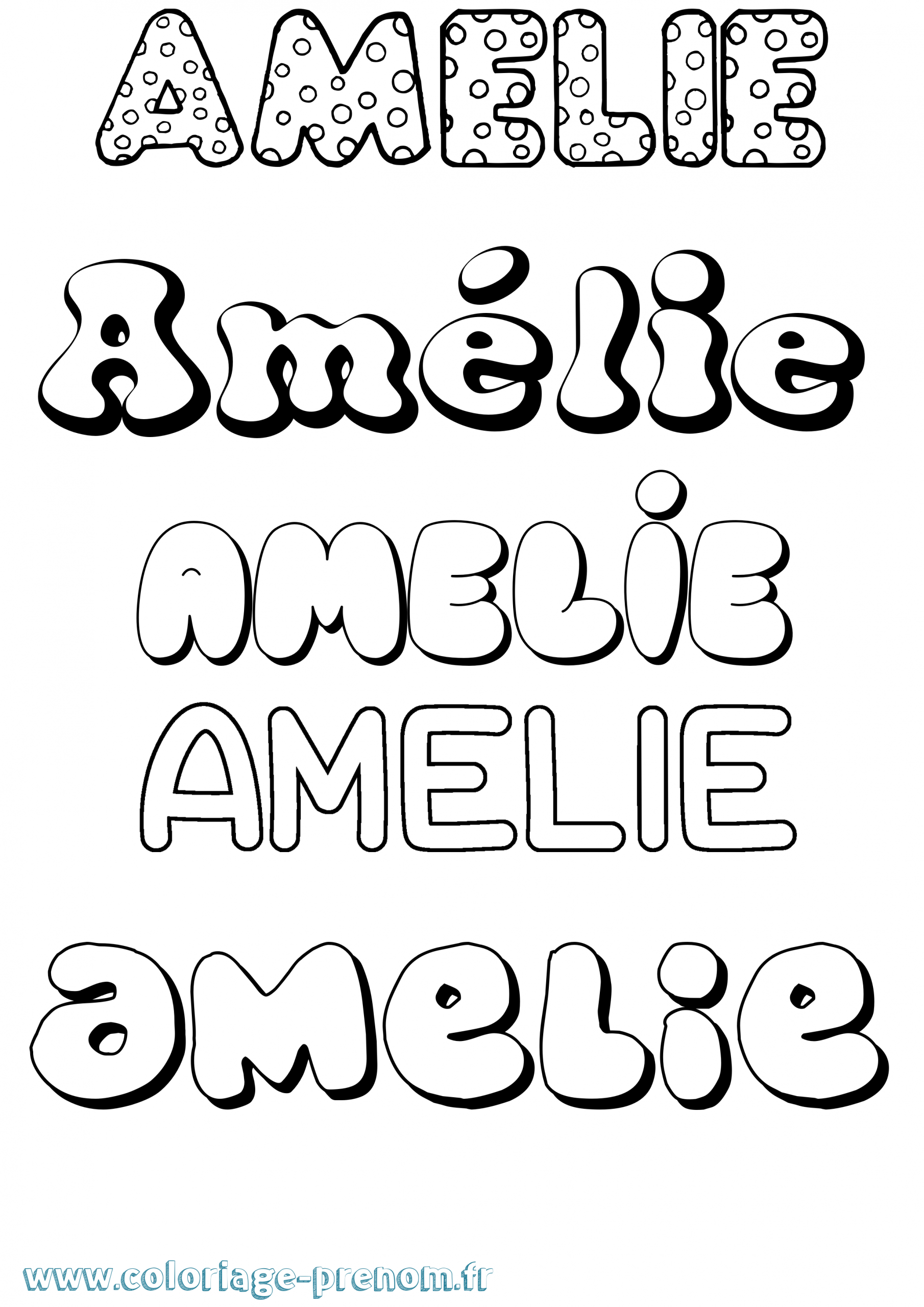 Coloriage Du Prénom Amélie : À Imprimer Ou Télécharger concernant Coloriage Effet Or,