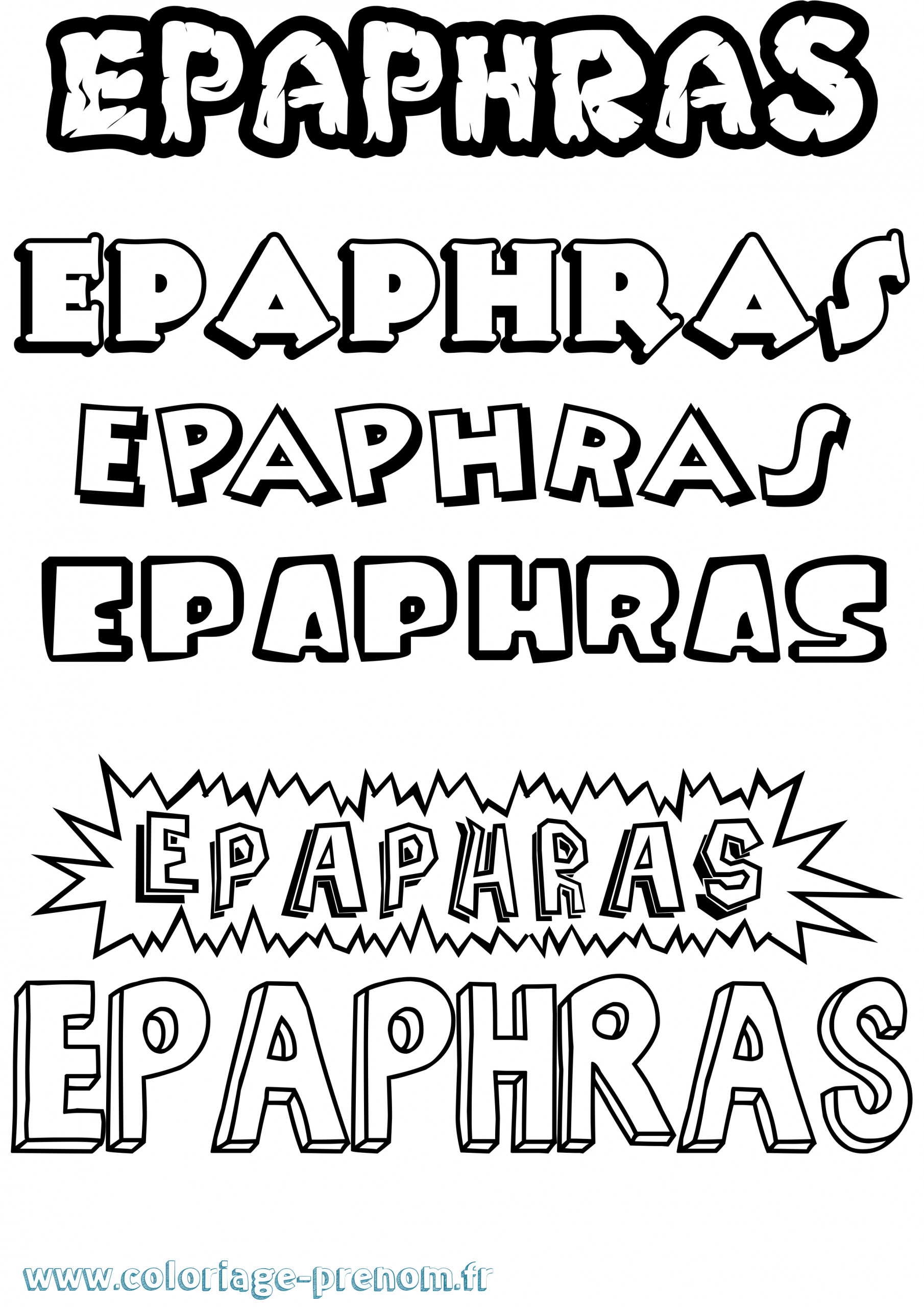 Coloriage Du Prénom Epaphras : À Imprimer Ou Télécharger avec Coloriage Alpha O