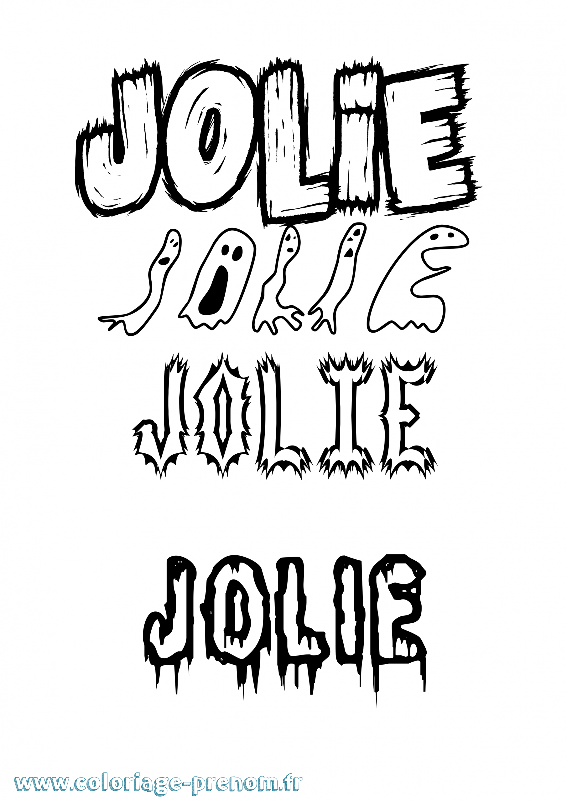 Coloriage Du Prénom Jolie : À Imprimer Ou Télécharger destiné Coloriage Jolie,