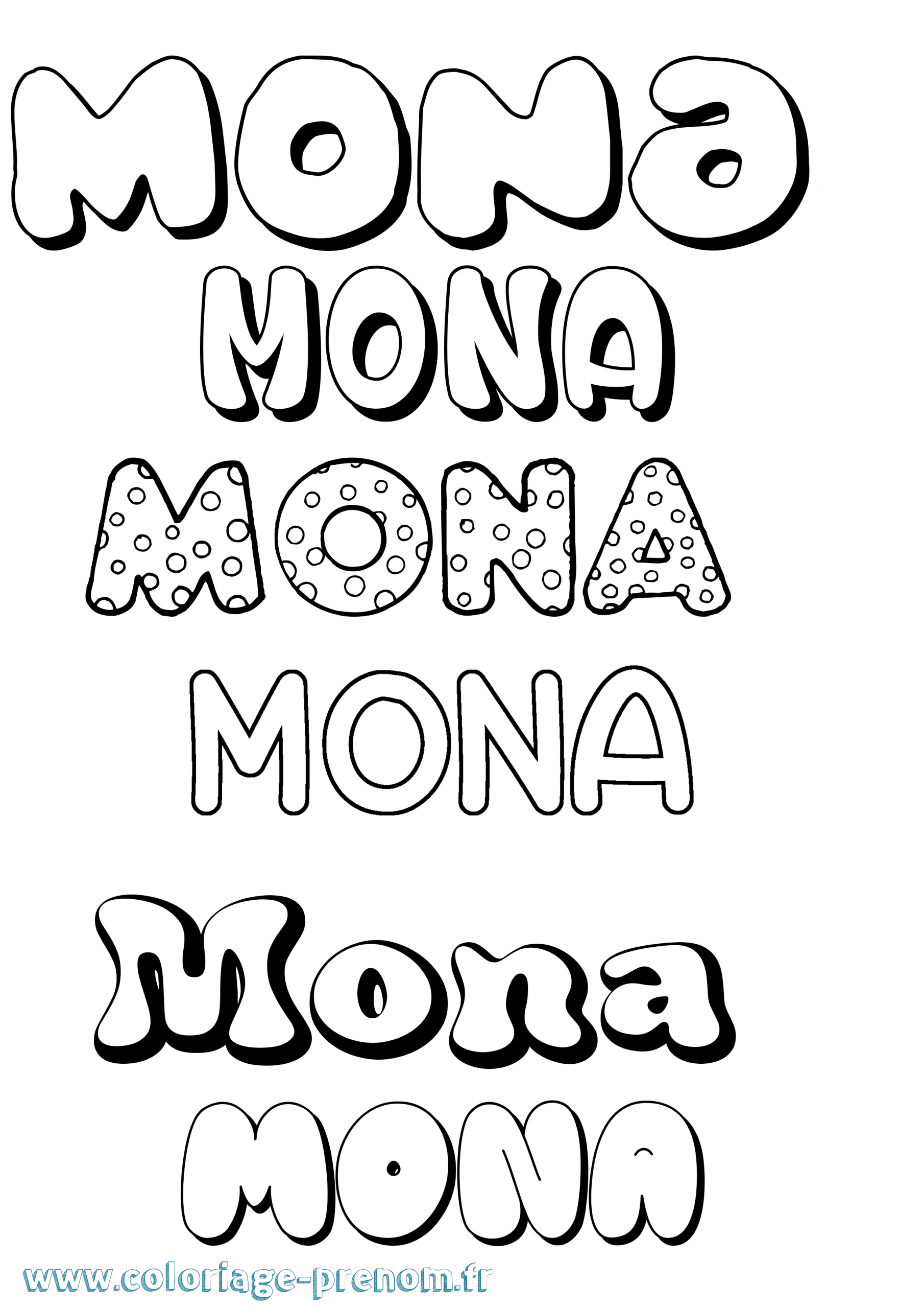 Coloriage Du Prénom Mona : À Imprimer Ou Télécharger tout Coloriage B Max