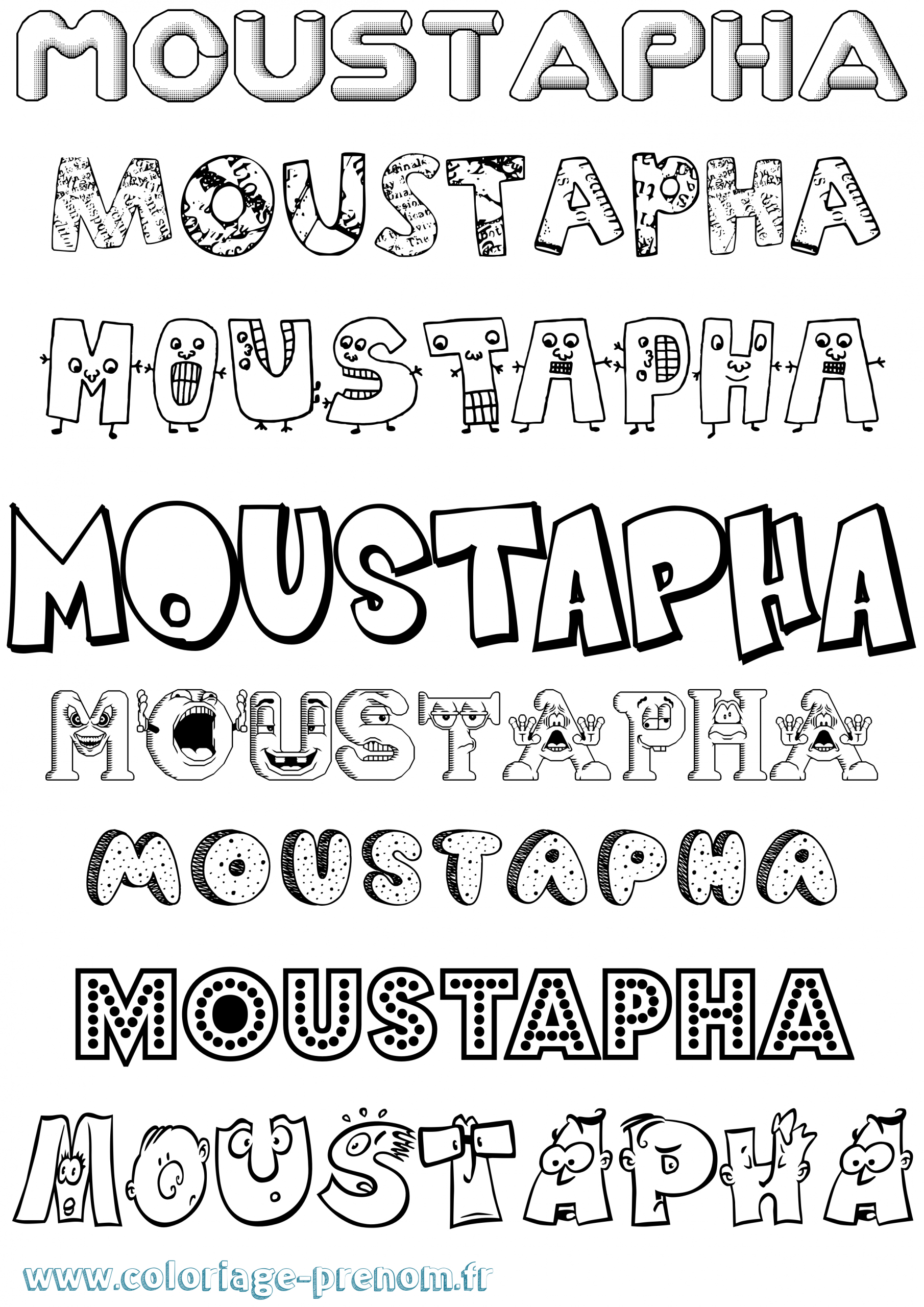Coloriage Du Prénom Moustapha : À Imprimer Ou Télécharger encequiconcerne Dessin Alpha U