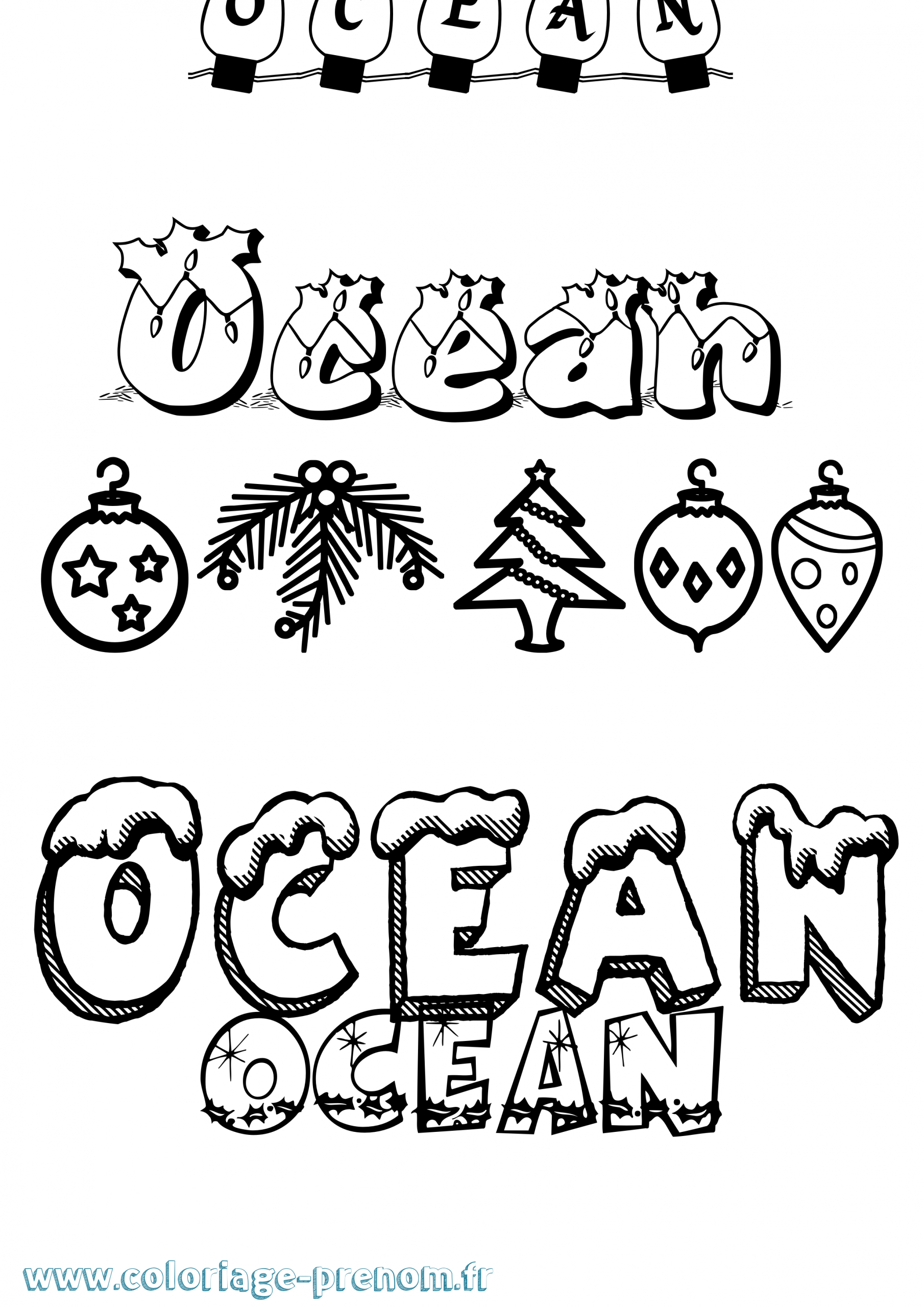 Coloriage Du Prénom Océan : À Imprimer Ou Télécharger serapportantà Coloriage Ocean