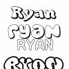 Coloriage Du Prénom Ryan : À Imprimer Ou Télécharger tout Dessin F 3D,