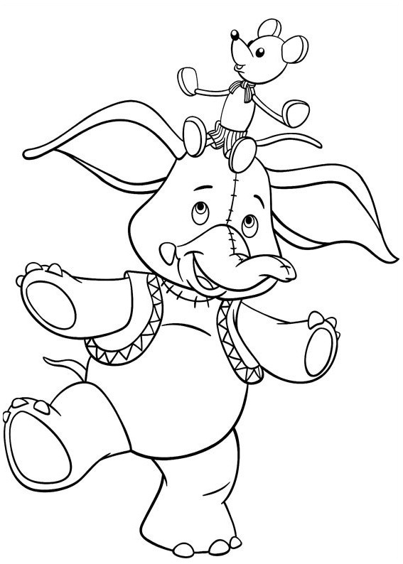 Coloriage Dumbo Simple Dessin Gratuit À Imprimer à Imprimer Dessins À Colorier