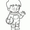 Coloriage D'Un Petit Garçon Astronaute concernant Dessin Coloriage Pour Garçon