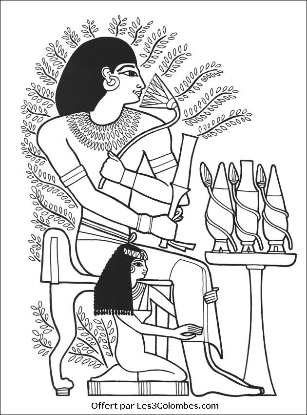 Coloriage Egypte Gratuit À Imprimer Liste 80 À 100 destiné Coloriage Image