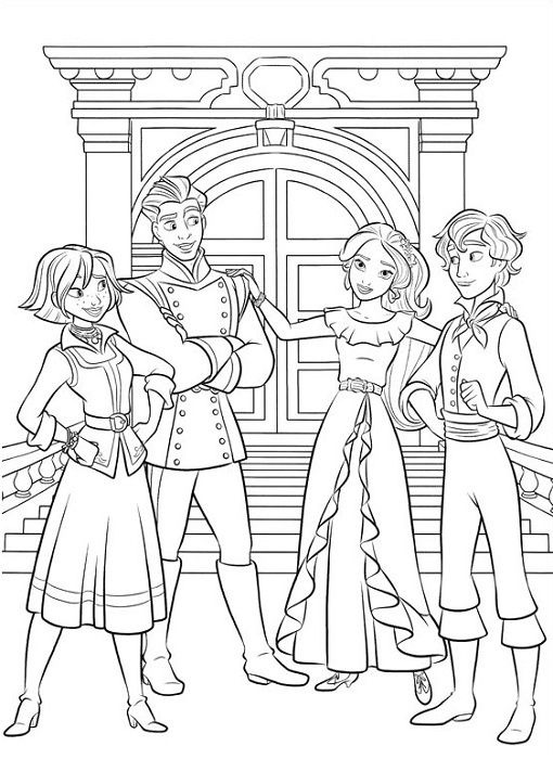 Coloriage Elena Bestof Stock Coloriage Elena D Avalor intérieur Dessin Coloriage Elena D'Avalor