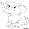 Coloriage Elephanteau Bebe Elephant Dessin Animaux À Imprimer concernant Dessin Coloriage Éléphant