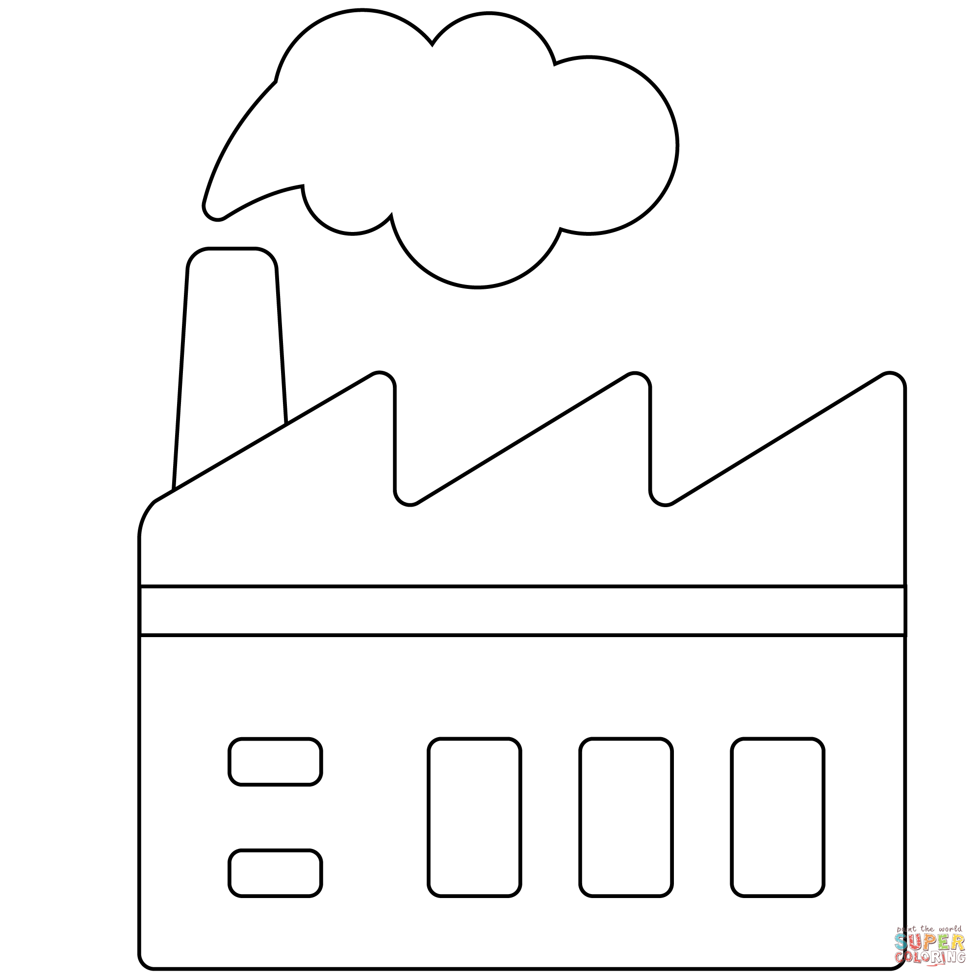 Coloriage - Émoji D&amp;#039;Usine | Coloriages À Imprimer Gratuits tout Coloriage Usine