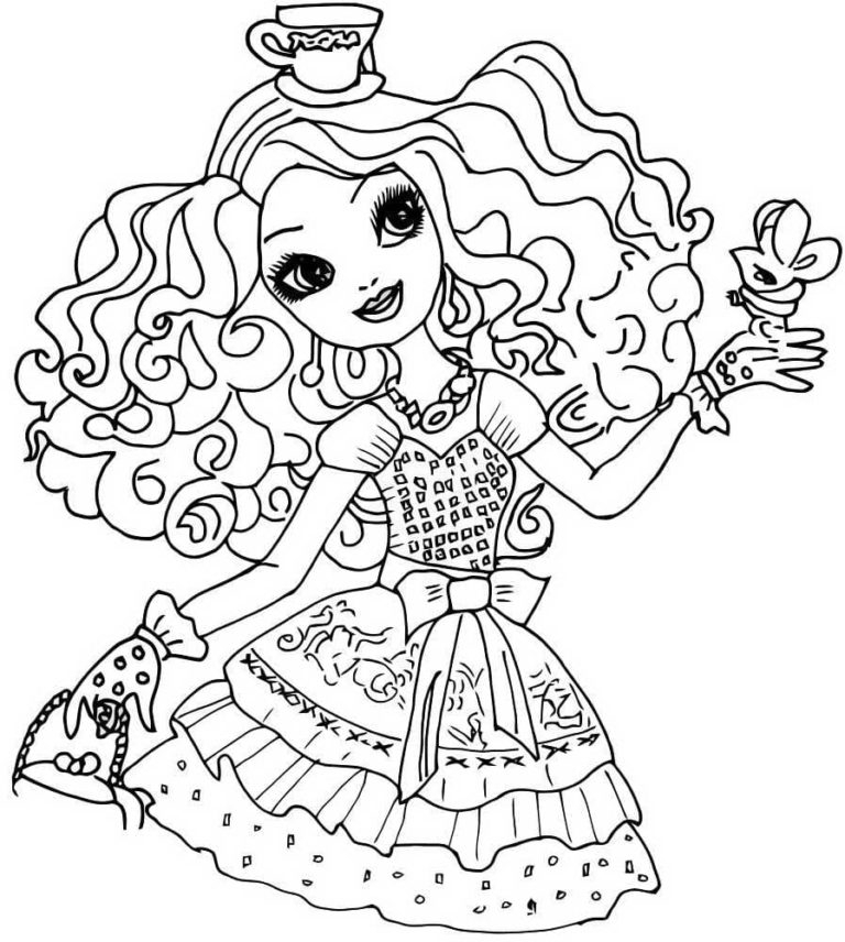 Coloriage Ever After High - Coloriages À Imprimer | Wonder avec Coloriage Cardi B