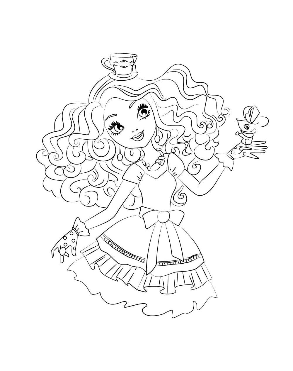 Coloriage Ever After High - Coloriages À Imprimer | Wonder tout Coloriage Cardi B