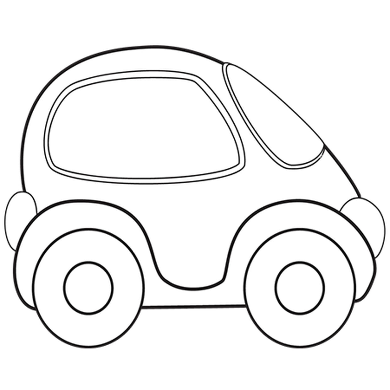 Coloriage Facile Voiture - Dessin Et Coloriage concernant Dessin Voiture Facile,