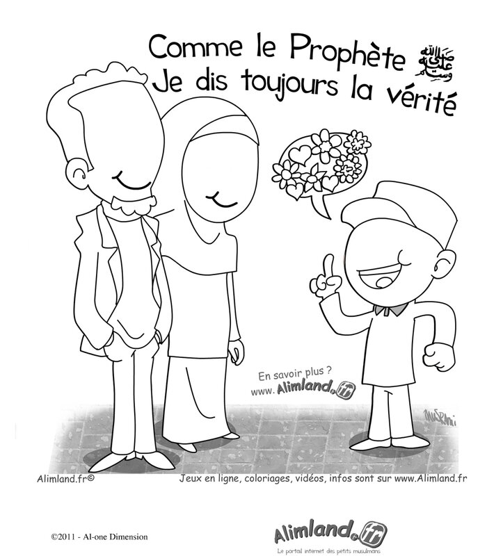 Coloriage Famille - Page 2 - Bébé Muslim, L&amp;#039;Islam Pour Les destiné Coloriage Dessin Islam