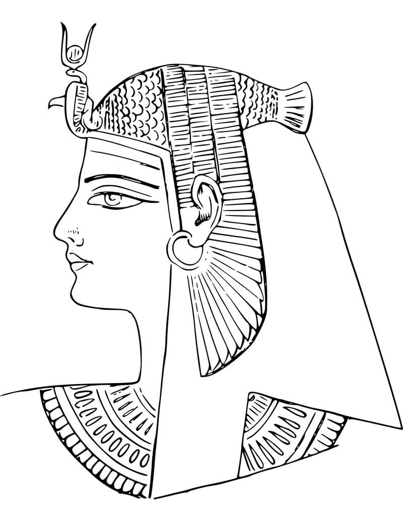 Coloriage Femme Égyptienne En Habits Traditionnels Dessin tout Coloriage Dessin Egypte