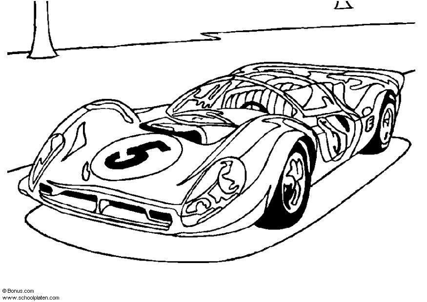 Coloriage Ferrari P-4 - Coloriages Gratuits À Imprimer à Coloriage Voiture De Course