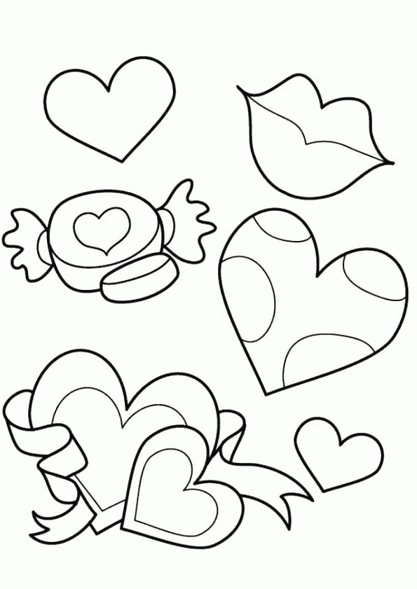 Coloriage Fête Des Mères Des Cœurs Pour Maman intérieur Coloriage Fête Des Mères