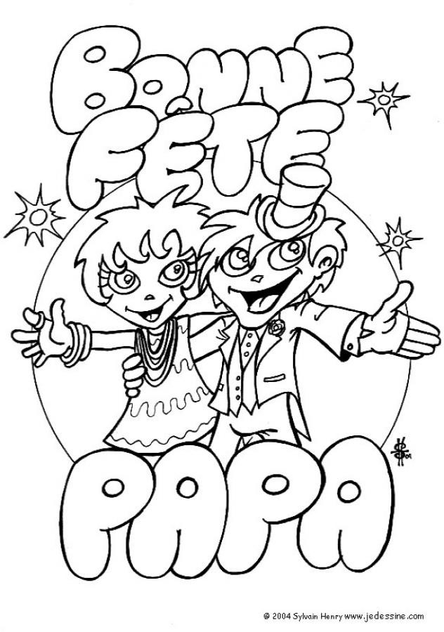 Coloriage Fete Des Peres 2 Gratuit À Imprimer En Ligne tout Coloriage Fête Des Pères