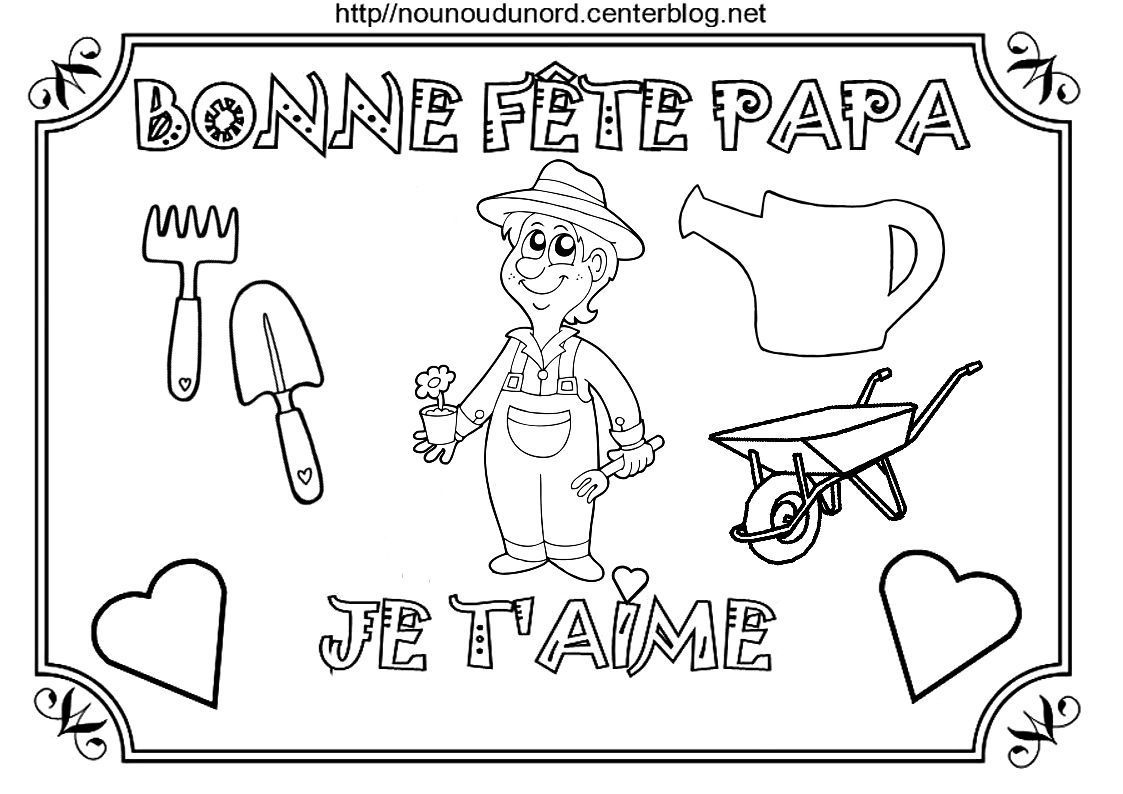 Coloriage Fete Des Peres Poemes Gif avec Coloriage Dessin Fete Des Peres