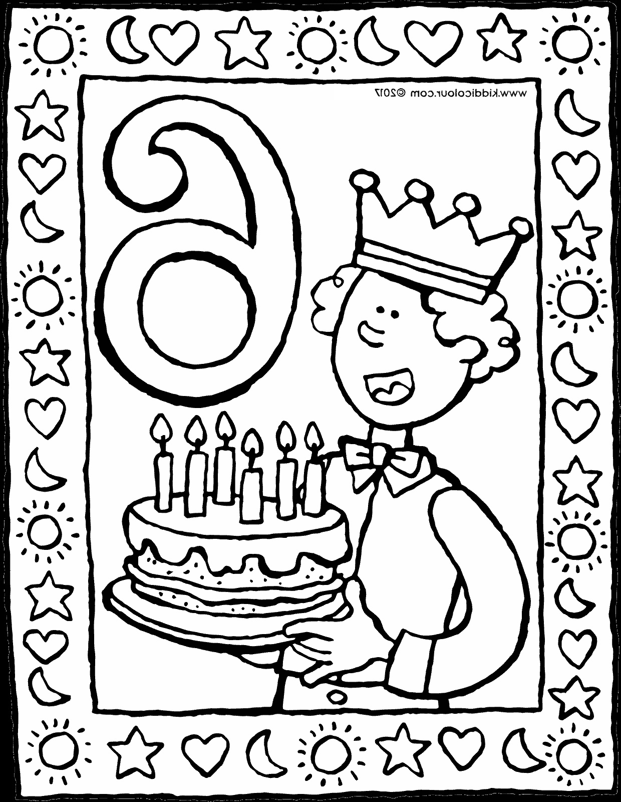 Coloriage Fille 6 Ans Nouveau Photos 6 Ans Et Un Gâteau intérieur Dessin 6 Ans,