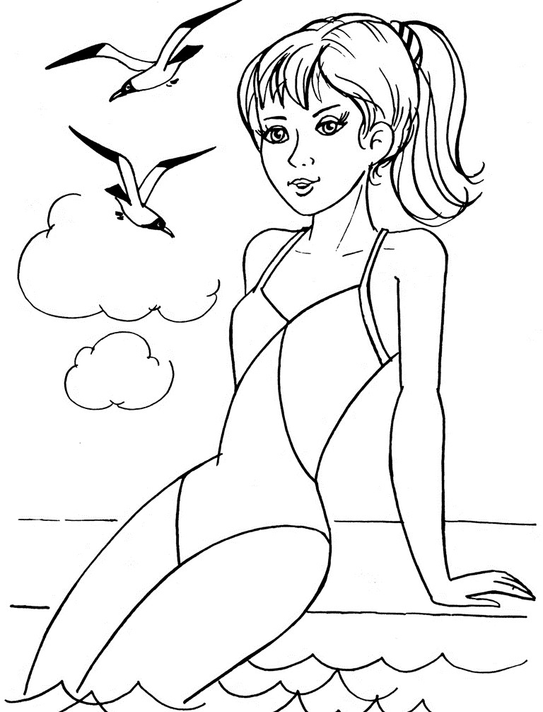 Coloriage Fille - Coloriage À Imprimer Pour Fille De 9 Ans pour Coloriage 9