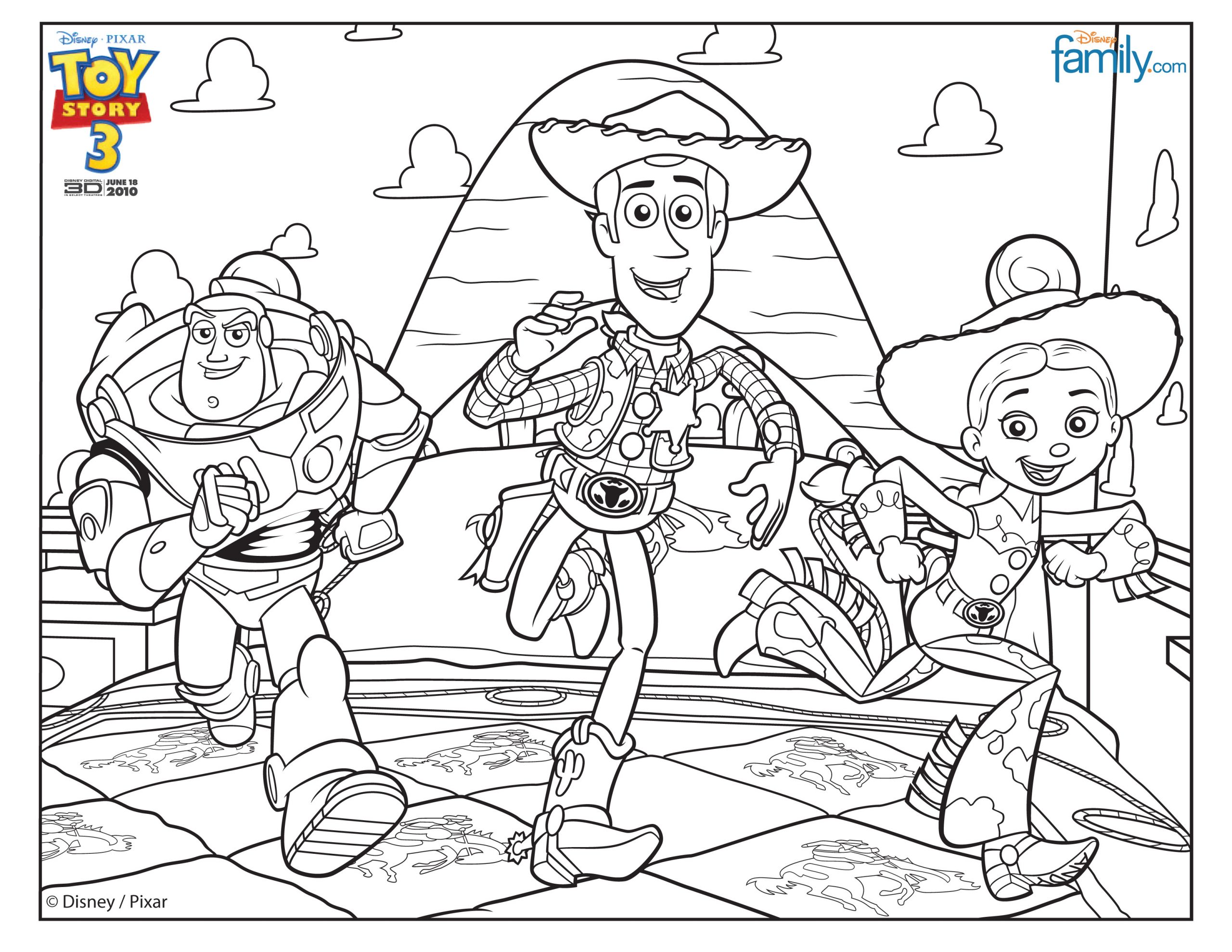 Coloriage Fr: Coloriage A Imprimer Toy Story 3 Gratuit dedans Woody Coloriage A Imprimer