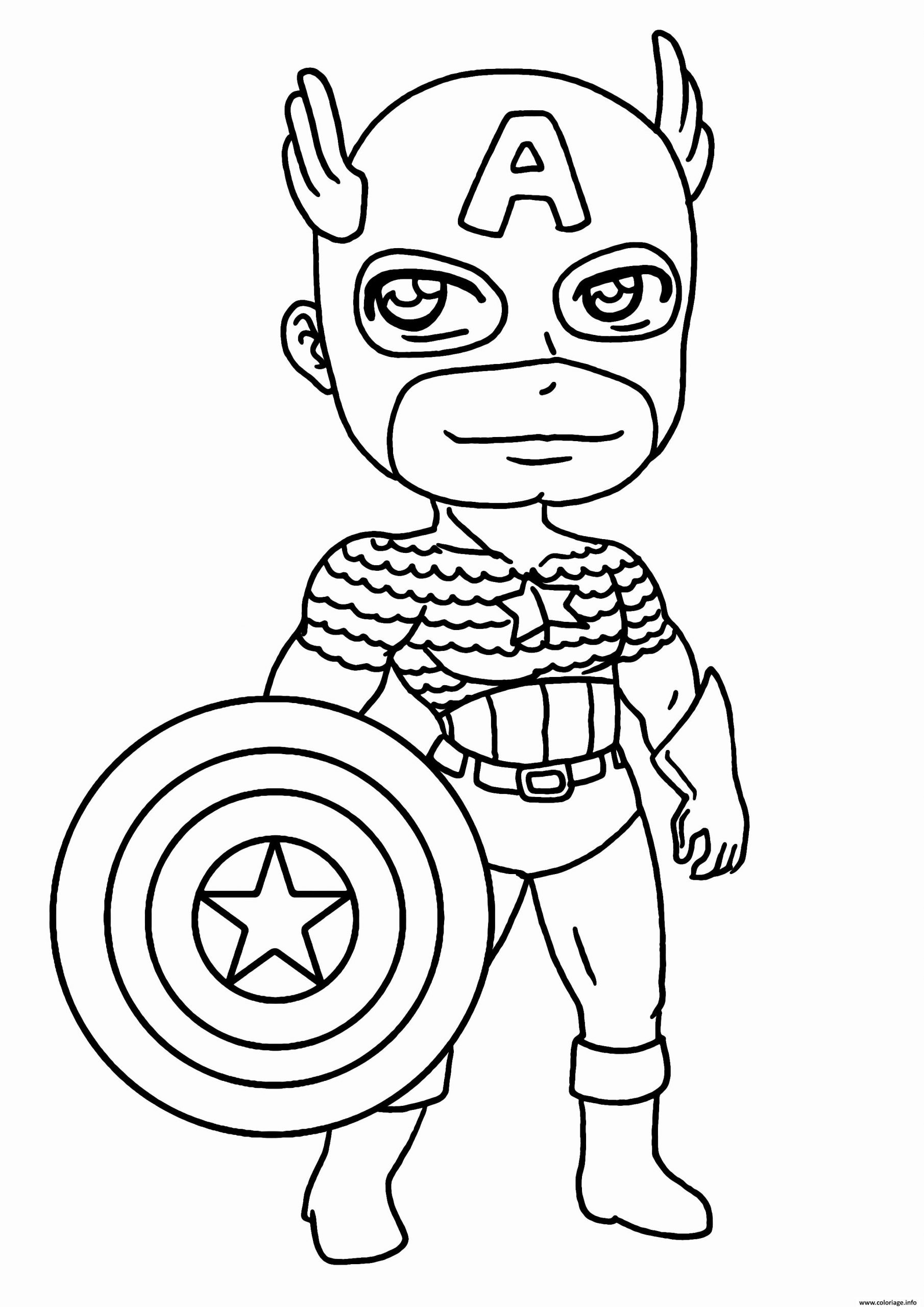 Coloriage Garcon Super Heros Capitaine America Dessin serapportantà Coloriage Dessin Marvel