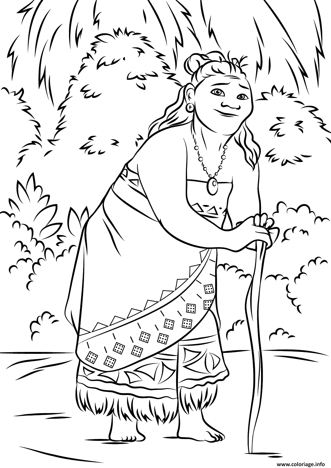 Coloriage Gramma Tala De Vaiana Moana Disney Dessin Vaiana dedans Coloriage Vaiana