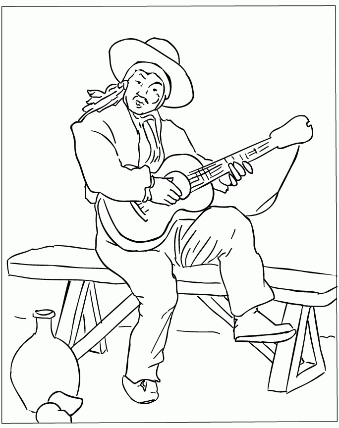 Coloriage Guitare Gratuit À Imprimer Et Colorier destiné Musique Zen Coloriage,