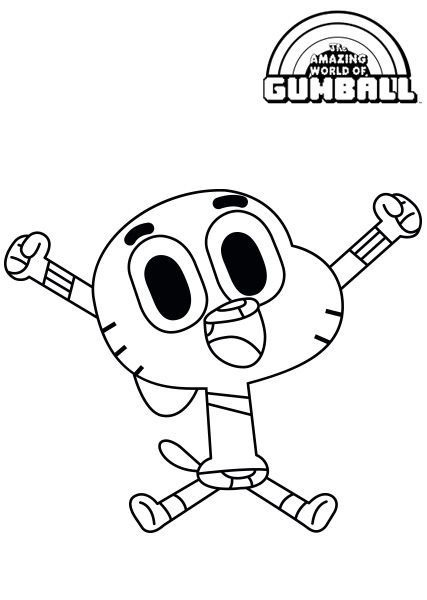 Coloriage Gumball - Coloriage Le Monde Incroyable De pour Dessin Incroyable,