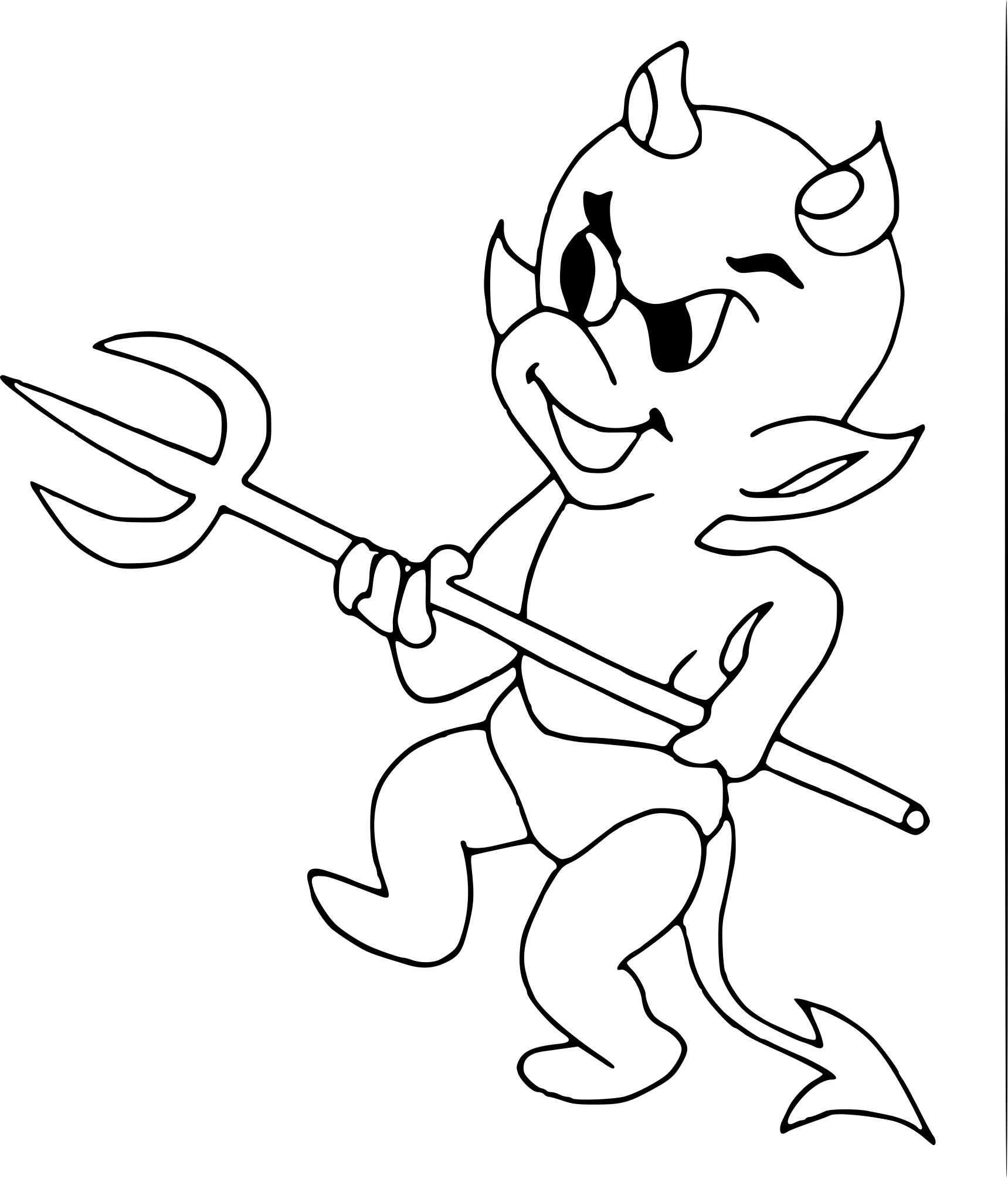 Coloriage Halloween De Diable À Imprimer Sur Coloriages pour Coloriage Halloween