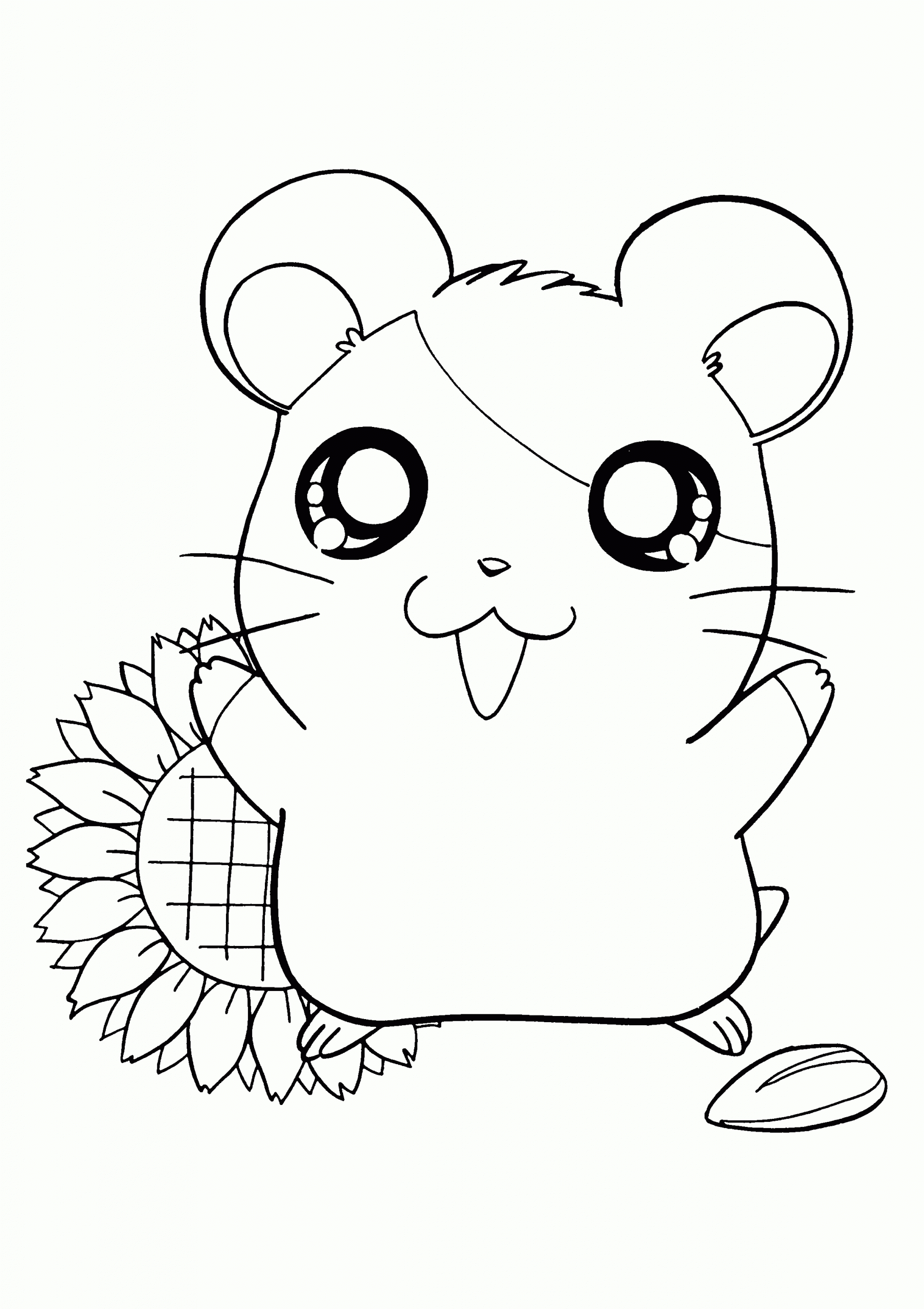 Coloriage Hamtaro À Imprimer Pour Les Enfants - Cp13241 intérieur Coloriage Kawaii