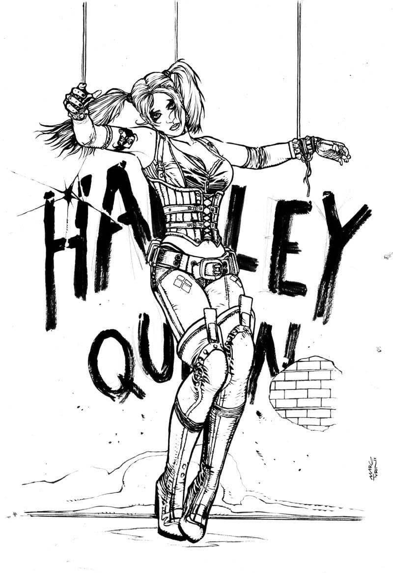 Coloriage Harley Quinn. Imprimez Gratuitement, Les concernant Coloriage Harley Quinn Dessin Animé