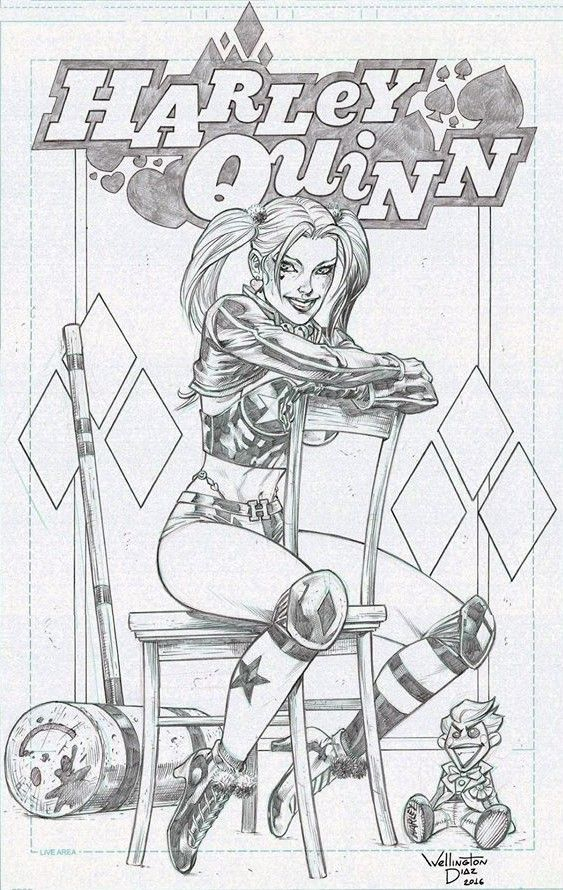 Coloriage Harley Quinn Imprimez Gratuitement Les dedans Coloriage Harley Quinn,