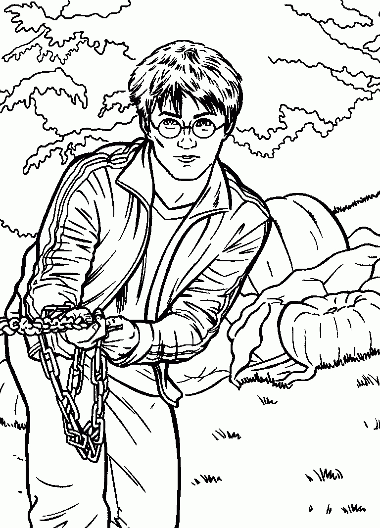 Coloriage Harry Potter 75 destiné Coloriage Harry Potter À Imprimer