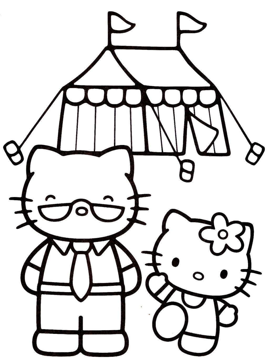 Coloriage Hello Kitty - 22 dedans Coloriage Hello Kitty