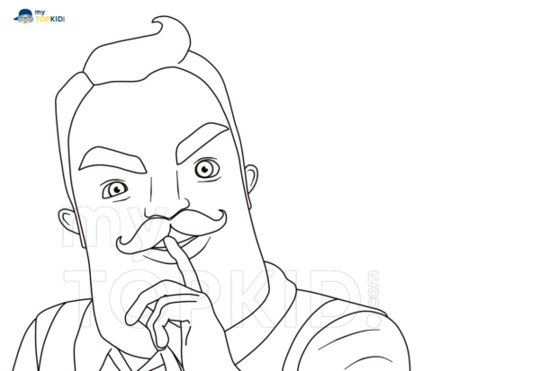 Coloriage Hello Neighbor. 25 Images À Imprimer Gratuitement concernant Dessin Hello Neighbor,