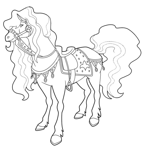 Coloriage Horseland Scarlet Dessin Gratuit À Imprimer tout Coloriage Horseland