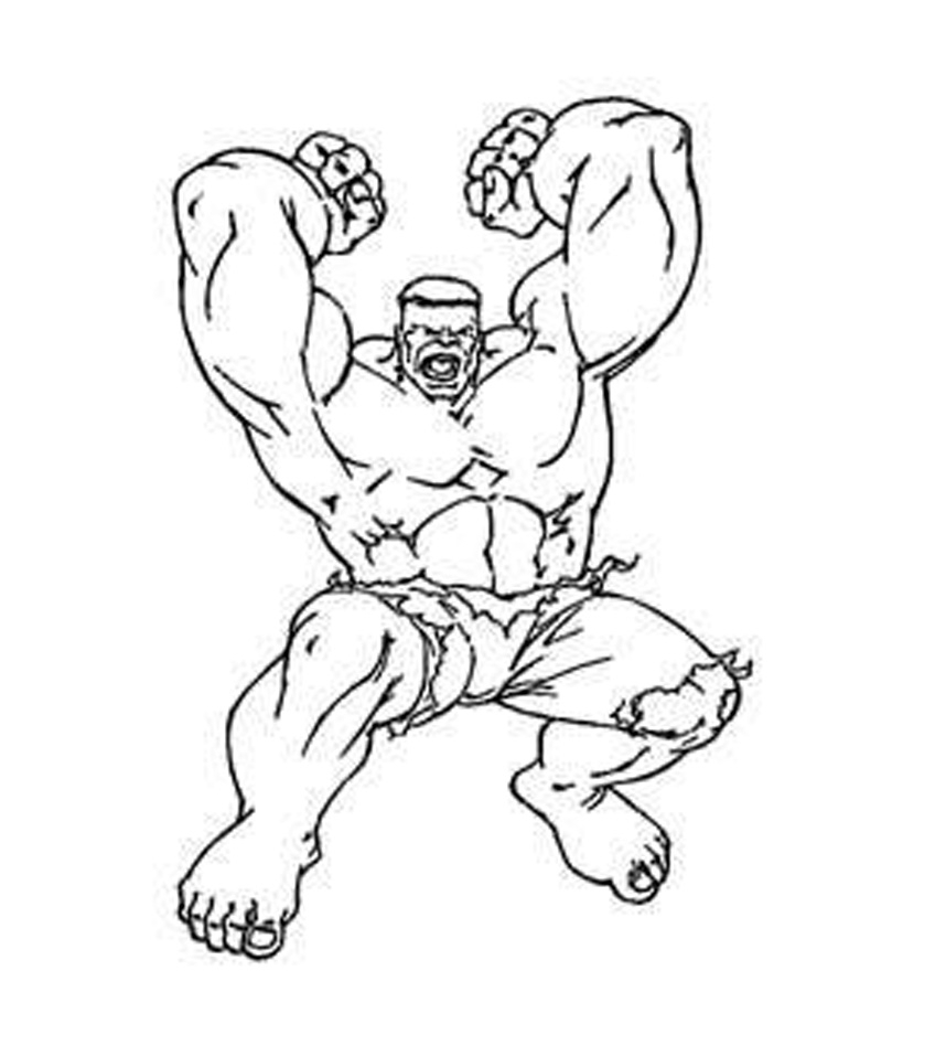 Coloriage Hulk #79072 (Super-Héros) - Album De Coloriages avec Coloriage Hulk,