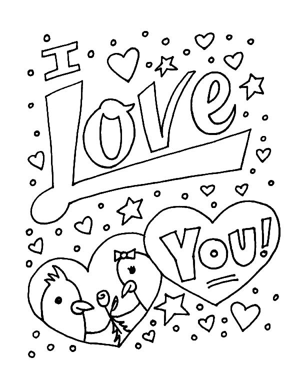 Coloriage I Love You À Imprimer Dessin Gratuit À Imprimer à Dessin Y Love You,