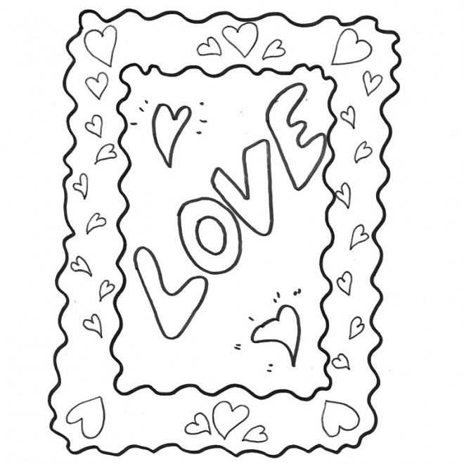 Coloriage I Love You Gratuit À Imprimer Liste 20 À 40 encequiconcerne I Love Dessin