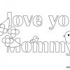 Coloriage I Love You Mommy Facile Dessin Gratuit À Imprimer pour Dessin Y Love You,