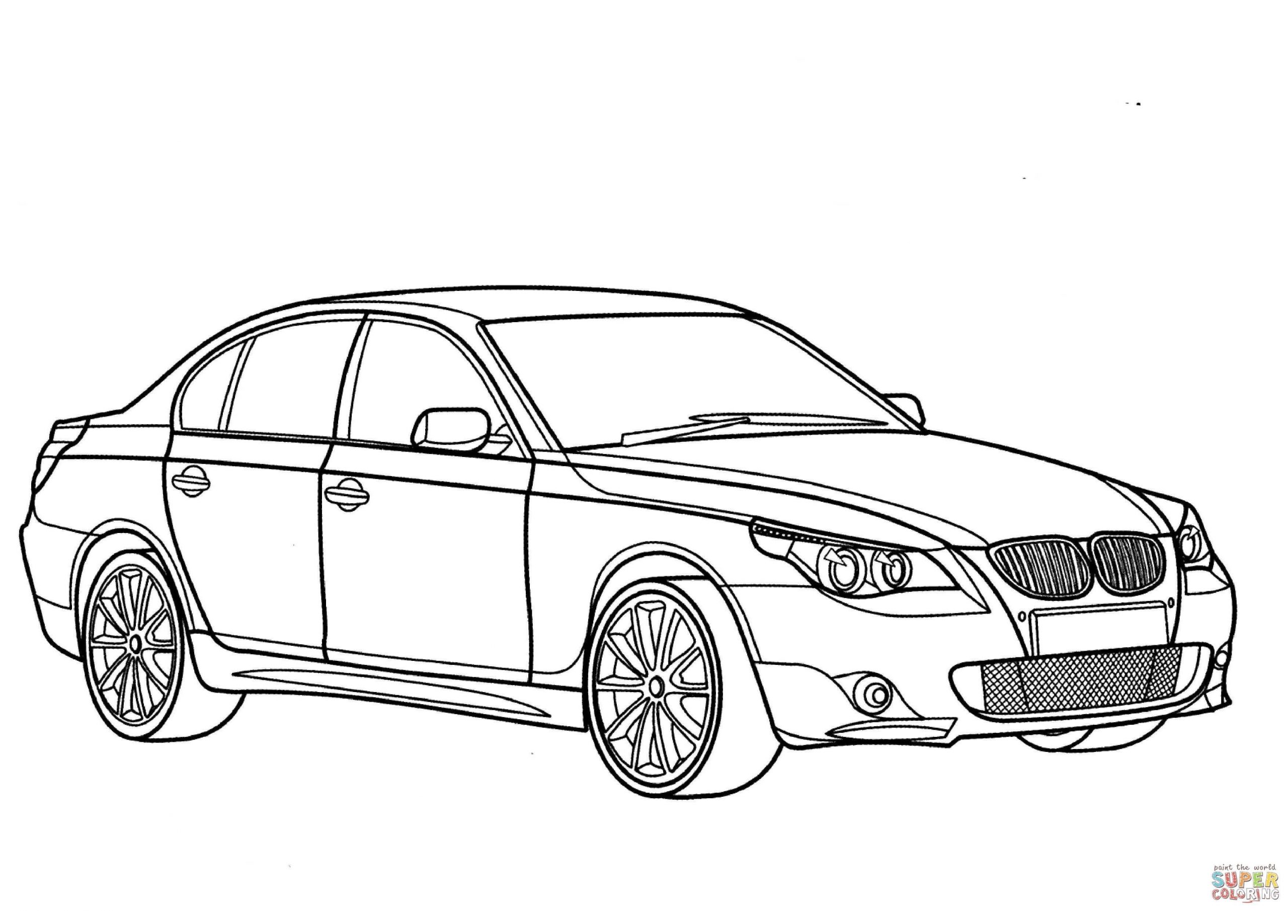 Coloriage Imprimer Voiture Bmw - Coloriage Imprimer destiné Coloriage Dessin Accident De Voiture