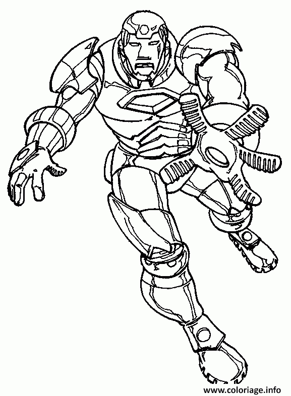 Coloriage Iron Man 100 Dessin Iron Man À Imprimer pour Coloriage Iron Man