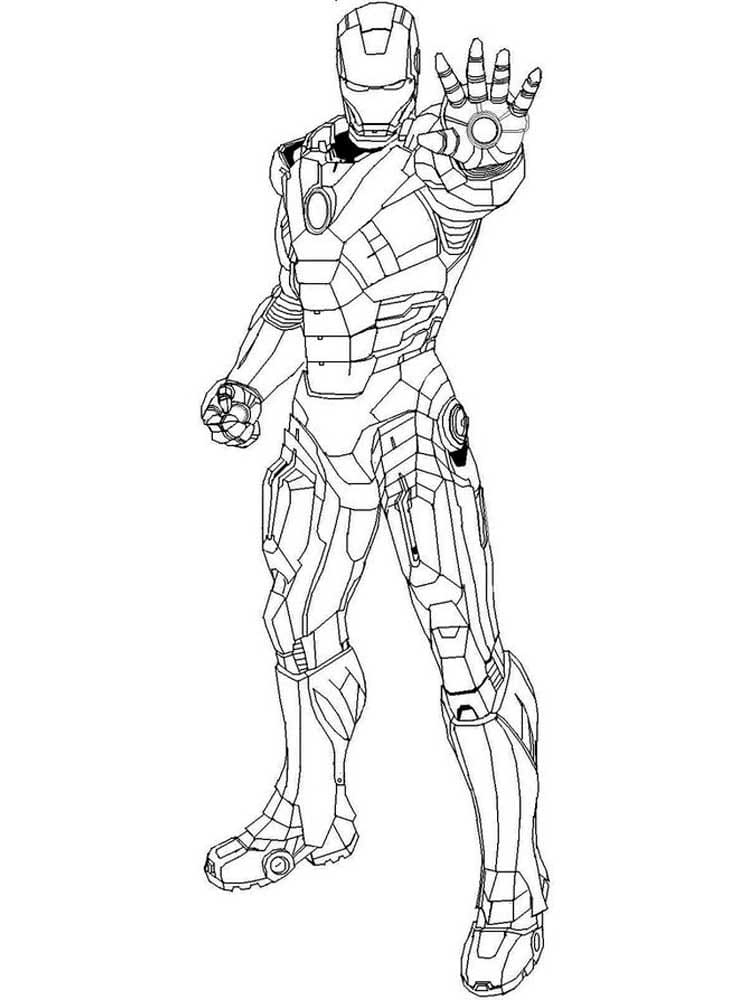 Coloriage Iron Man. Imprimer Un Super Héros Gratuitement concernant Coloriage Iron Man