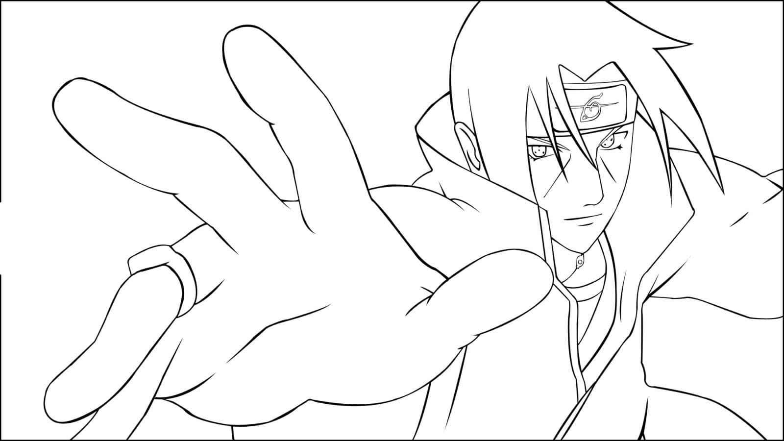 Coloriage Itachi Uchiha . Coloriage Gratuit À Imprimer avec Dessin Itachi