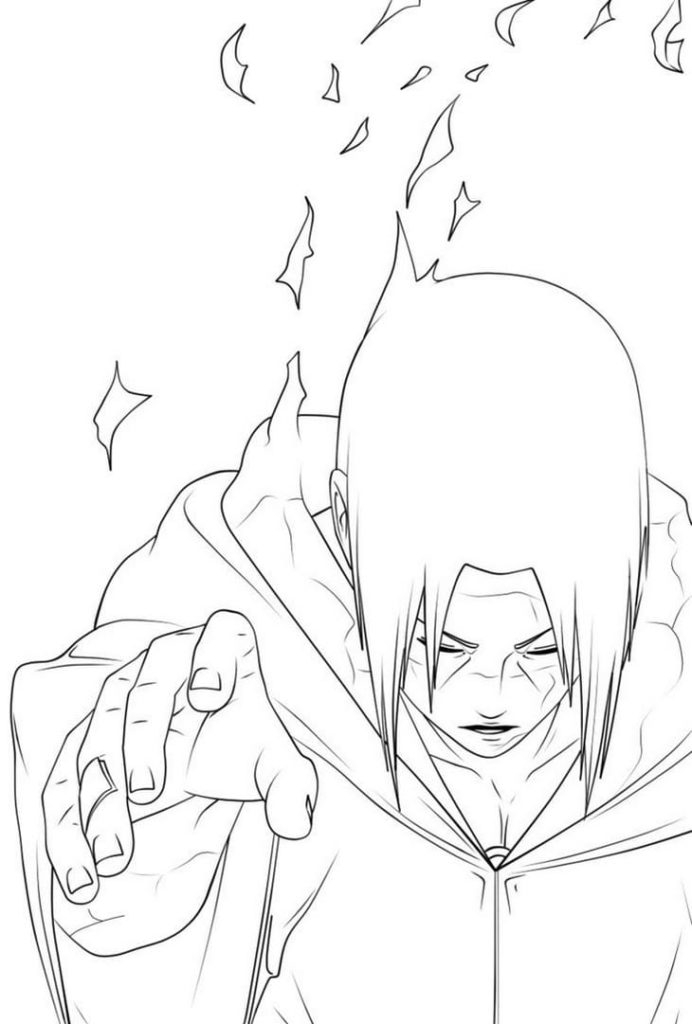 Coloriage Itachi Uchiha . Coloriage Gratuit À Imprimer serapportantà Dessin Itachi