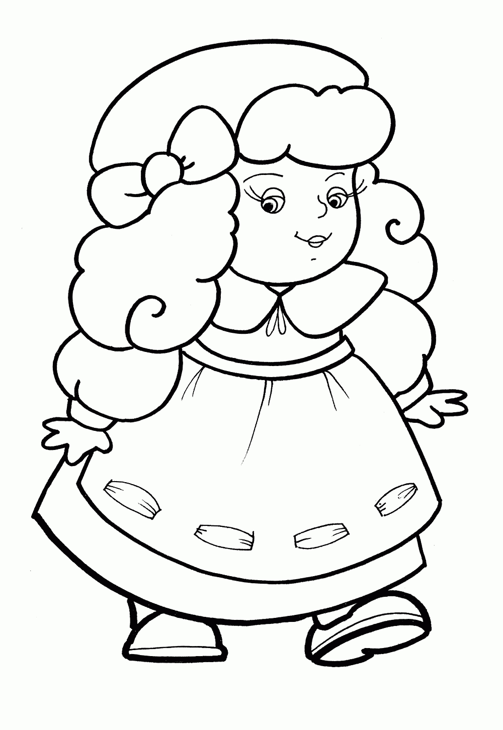 Coloriage - Jouets Pour Filles intérieur Coloriage Pour Fille,