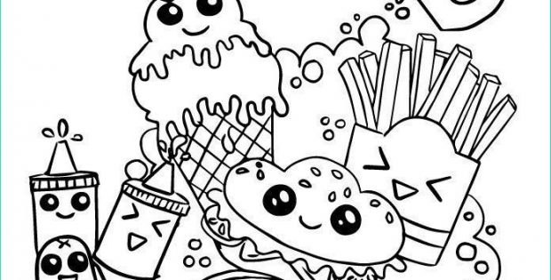 Coloriage Kawaii Nourriture A Imprimer Nouveau concernant Coloriage Nourriture