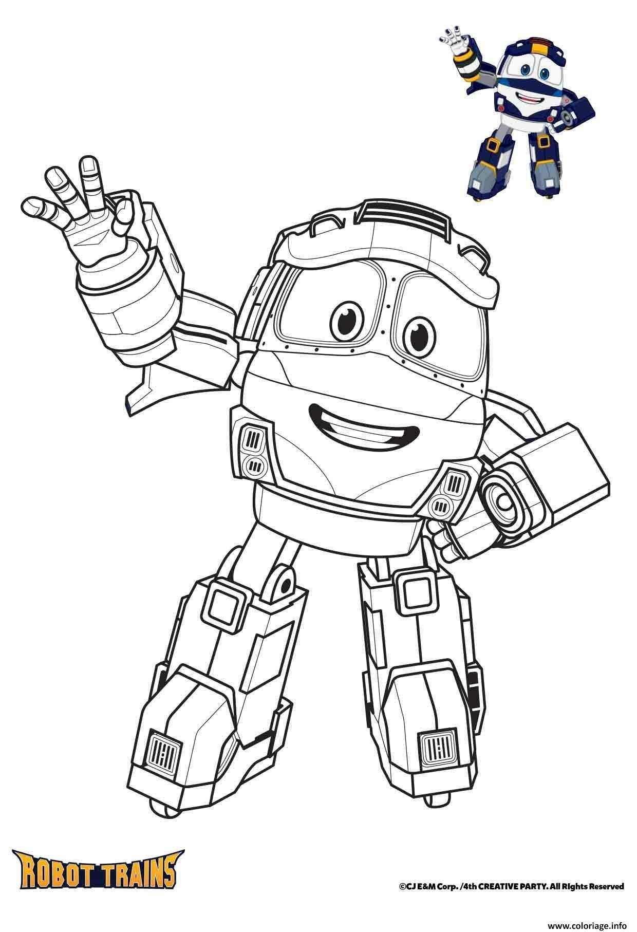 Coloriage Kay Robot Train Dessin Robot À Imprimer tout Coloriage Robot